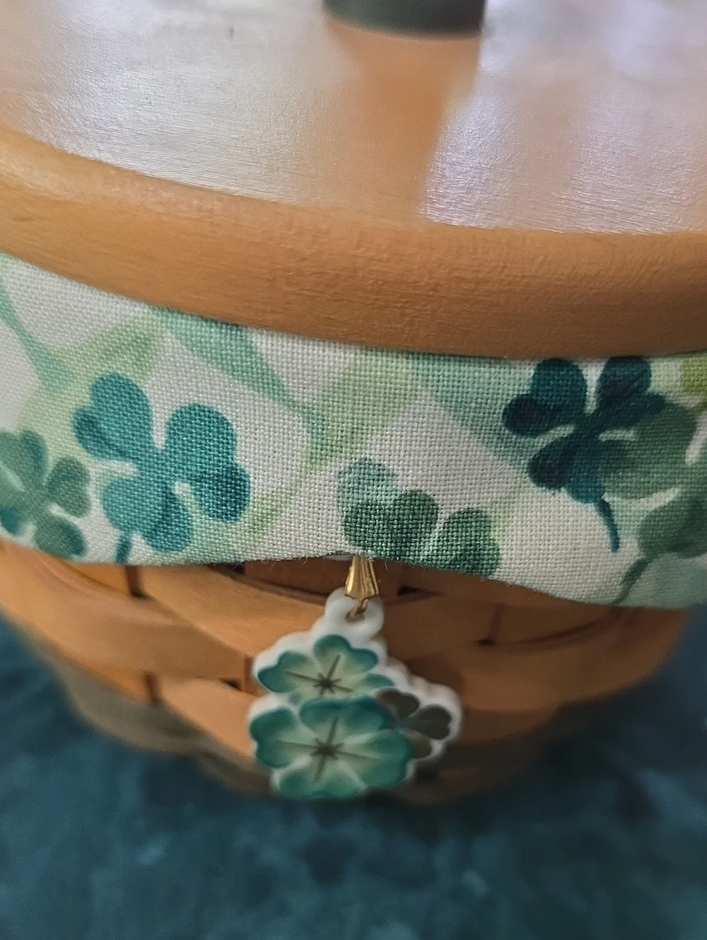 2001 Longaberger Lucky You Basket With Liner And Plastic And Hang Tag. New.